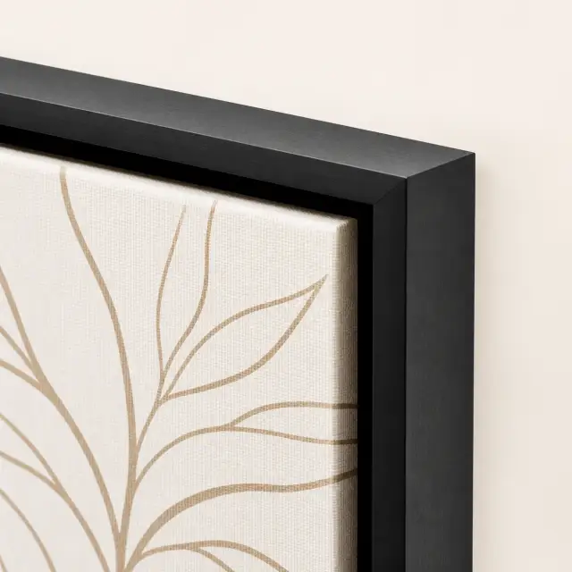 Detalhe da Moldura Flutuante em Canvas